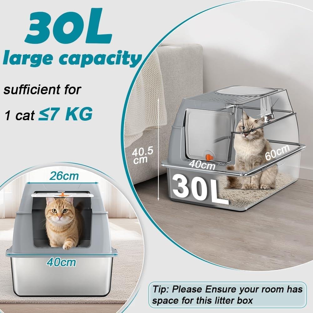 Why We Love Our Stainless Steel XL Cat Litter Box—Easy, Spacious & Odour-Free!