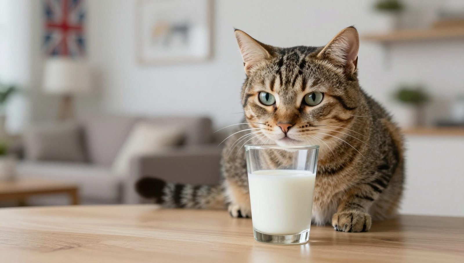 Common cat myths explained: tabby cat ignoring milk